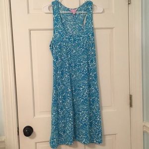 Lilly Pulitzer Turquoise Racer Back Knit Dress
